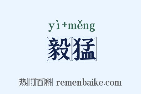 毅猛是什么意思的图片